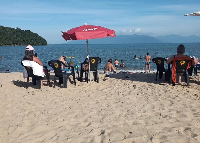 Apartamento Com Piscina E Churrasqueira Ubatuba, Brasil