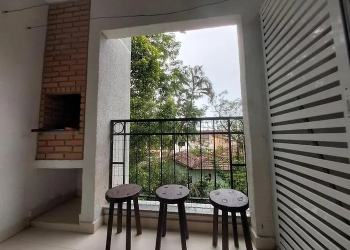 Apartamento novo região central de Ubatuba, com churrasqueira e varanda, 2 vagas - Residencial Jathy NATAL E ANO NOVO LIVRE, Brasil