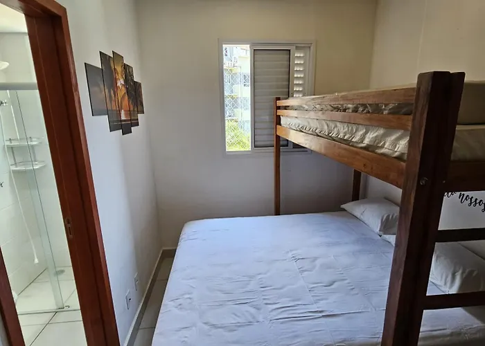 Jardim das Palmeiras II Home Resort JP2 Ubatuba - Apartamento com 2 Dorms, 1 Suíte, Churrasqueira Gourmet, Piscina Adulto e Infantil, Jacuzzi Aquecida, Sauna, Academia, Salão de Jogos e Playground, Brasil
