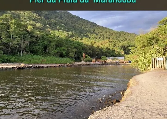 Lindo Apartamento Frente Ao Mar Na Praia Da Maranduba Ubatuba, Brasil