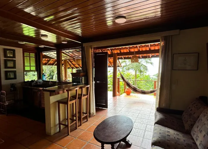 Casa Com Linda Vista Para O Mar Para Amantes Da Natureza Ubatuba, Brasil